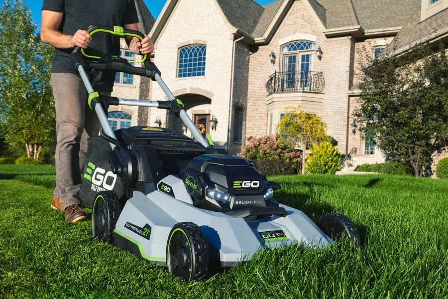 lawn mowing machine